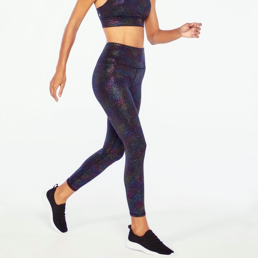 Wildfox NWT Glittery Black 7/8 Confetti Leggings